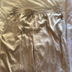 Womens silk Tan Pants